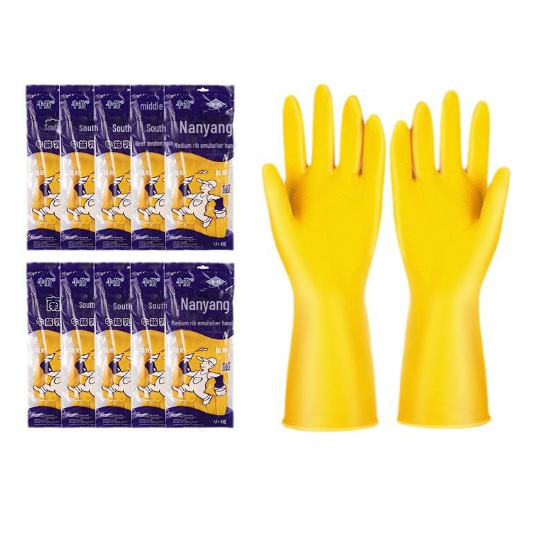 Mănuși de latex pentru bucătărie Oxford - Cauciuc durabil, îngroșat, mănuși de curățare impermeabile pentru spălarea vaselor în gospodărie.