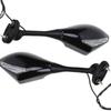 Motorcycle Rearview Mirrors with LED Turn Signals Light For Honda Cbr 600 Rr 2004-2010 Double Light Acrylic Glass Reverse Mirror