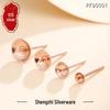 S925 Sterling Silver Pearl & Crystal Bead Earring Post Holder - DIY Jewelry Accessory