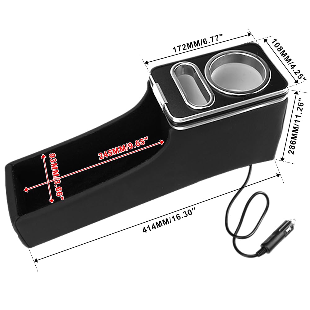 Sporacingrts Daihatsu Tanto LA600S/LA610S Console Box, USB Compatible, LED Included, Armrest, Car Storage, Custom Parts, Accessories