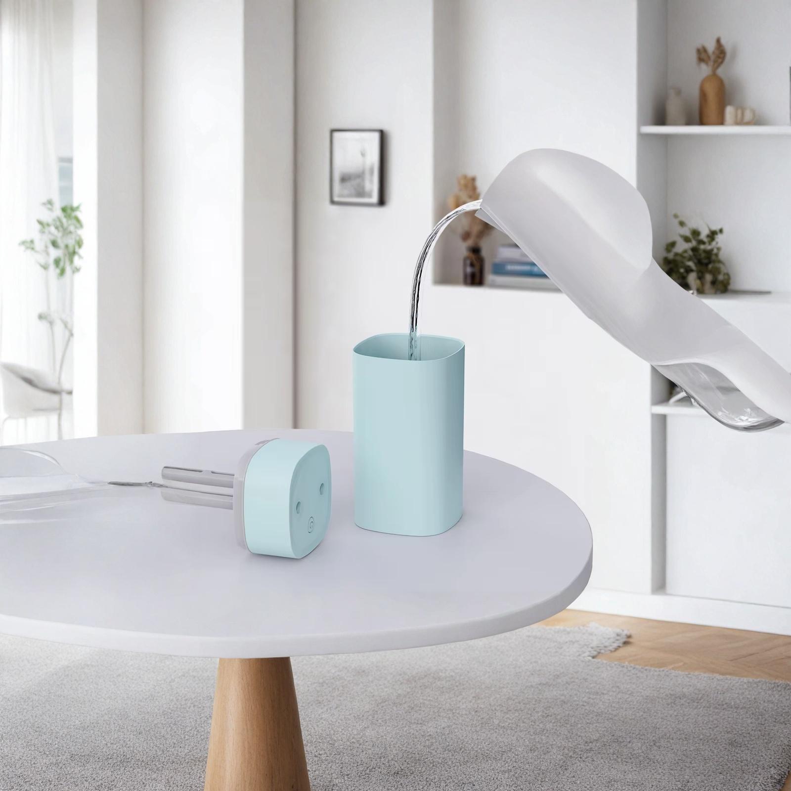 

USB Humidifier Double Spray Colorful Light Nano Facial Steamer Home Gift one size зелёный