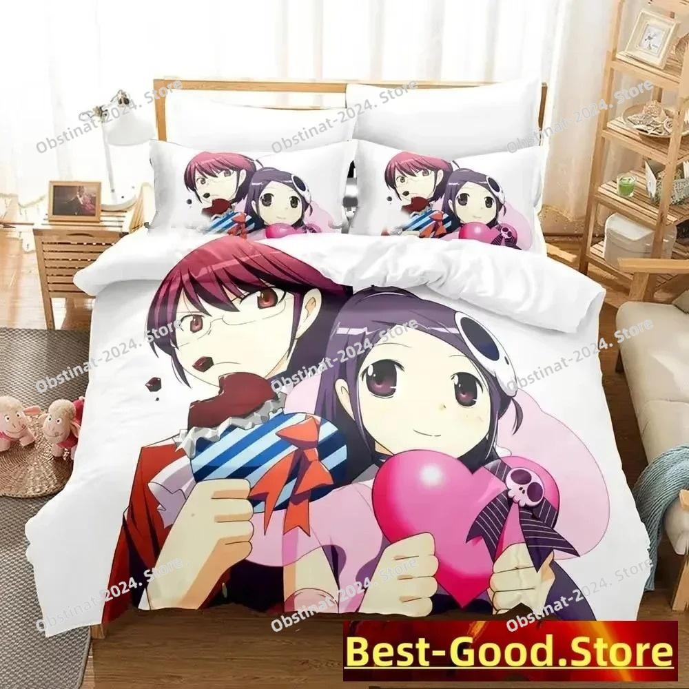 3D Print Anime The World God Only Knows Bedding Set Boys Girls Twin Queen King Size Duvet Cover Pillowcase Bed boys Adult