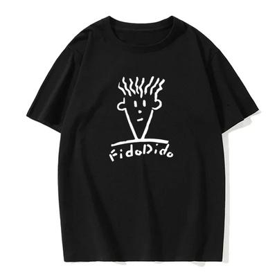 Sommer Casual Kurzarm Luxus Mode T-Shirt Harajuku Print Streetwear Damen T-Shirt Fido Dido Beliebtes Getränk Kleidung