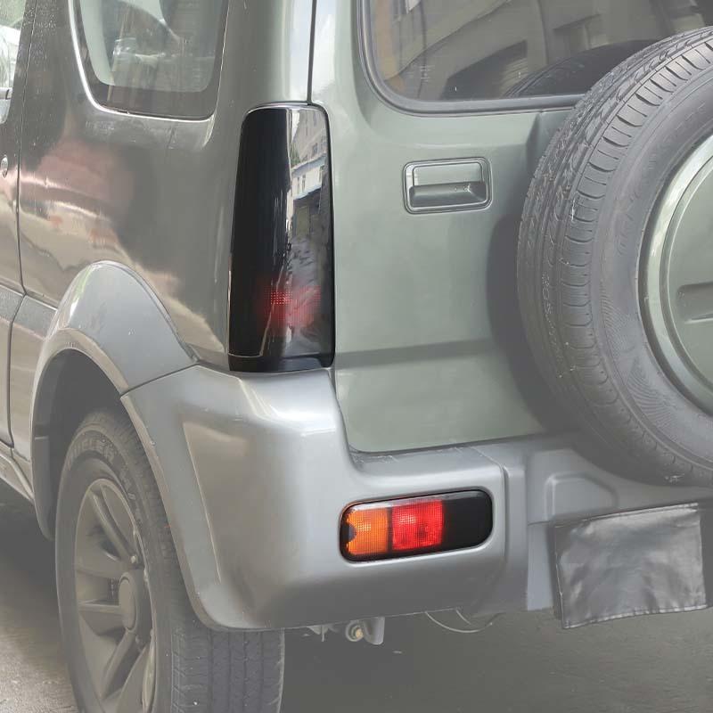 Car Rear Fog Lampshade Cover Lamp Protective Decoration Taillight Cover For Suzuki Jimny 2007-2017 Smocked Black Car Exterior Accessories