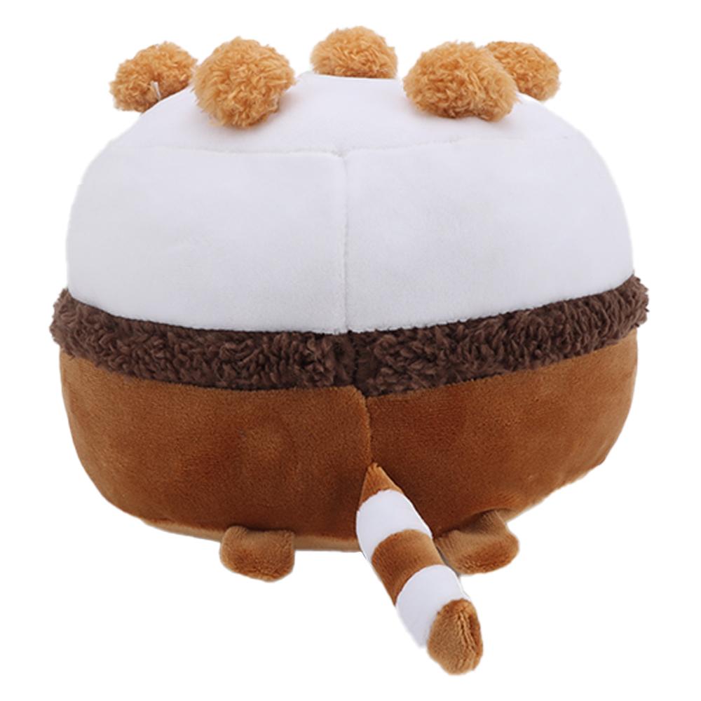 Kawaii Ice Cream Cake Fat Cat Plushies Soft Stuffed Animals Pillow Accompany Sleep Toys Home Decoration Kids Toy Birthday Gifts