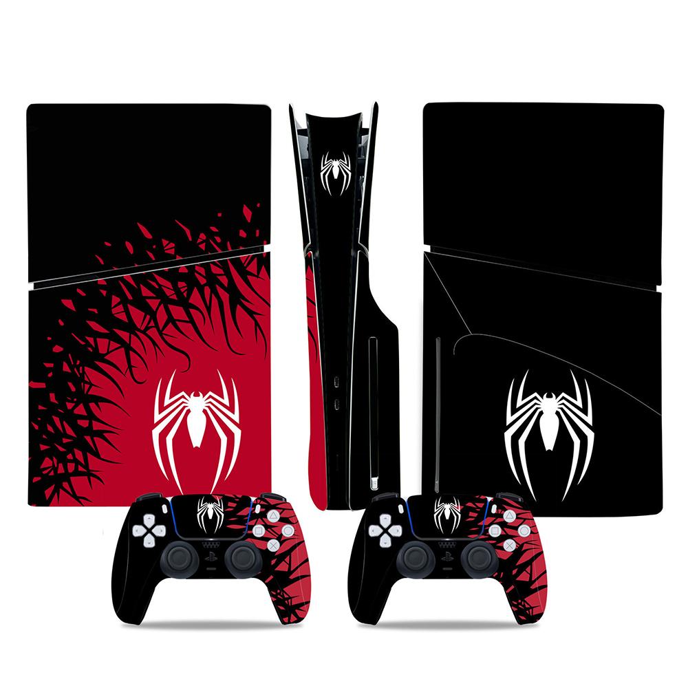 1 Set Spider-Man Console and Controller Skin Sticker Decal for PS5 Slim