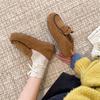 Fashion Flats Autumn New Round Toe Deep Mouth Suede Soft Sole Anti-slip Wear-resistant Single Shoes