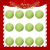 12 STÜCKE Plüsch Weihnachtskugel Dekoration Limettengrün Fellige Weihnachtskugel Ornamente Fellige Elfen Ornamente Weihnachts Hängedekor