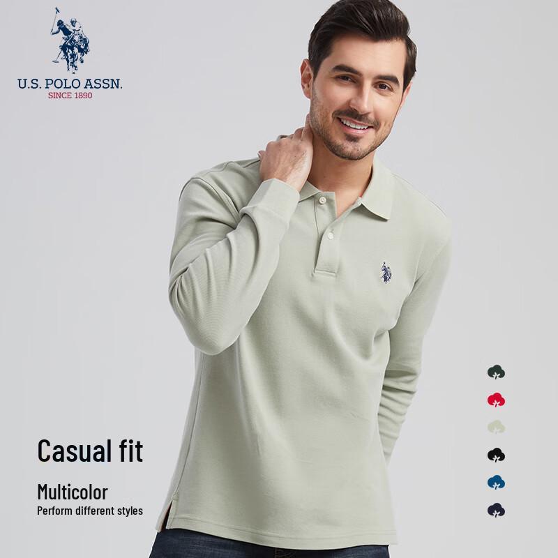 U.S. POLO ASSN. Men's Long-Sleeve Polo Shirt