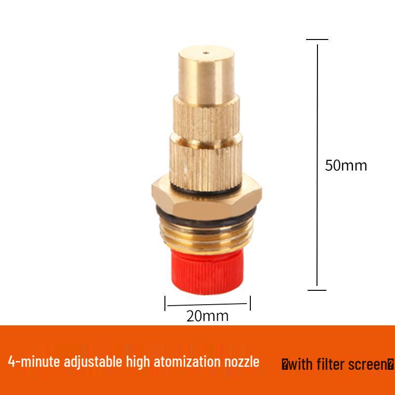 All-Copper Atomizing Nozzle for Dust Control and Cooling in Construction Sites and Agriculture