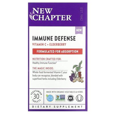 Obrona Immunologiczna, Witamina C + Czarny Bez, 30 tabletek warzywnych
