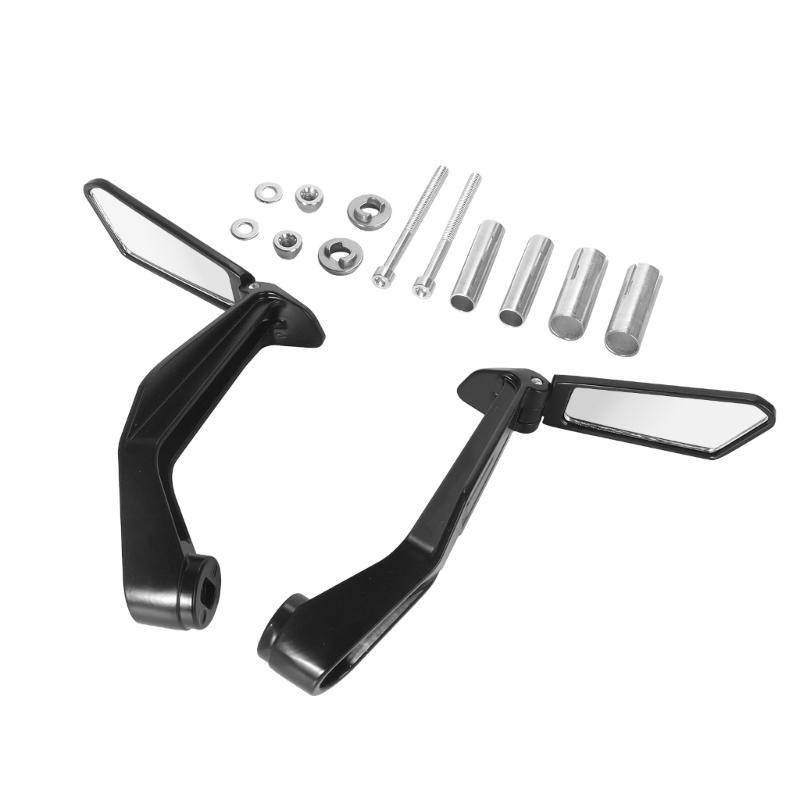 Anti Glares Motorcycle Rearview Mirror Broad Field Of View Shockproof Construction Easy Mounting