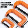 Hot Sale 1”2" 3" 4" 5"  Portable Mounting Heavy-Duty Thickened Adjustable Woodworking Cast Steel C Type G-shaped Clip Clamp