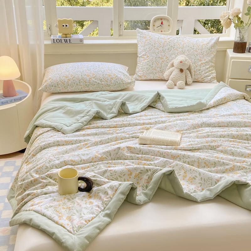 ZUOYOUTUO Xinjiang Long-Staple Cotton Double-Sided Printed Summer Quilt