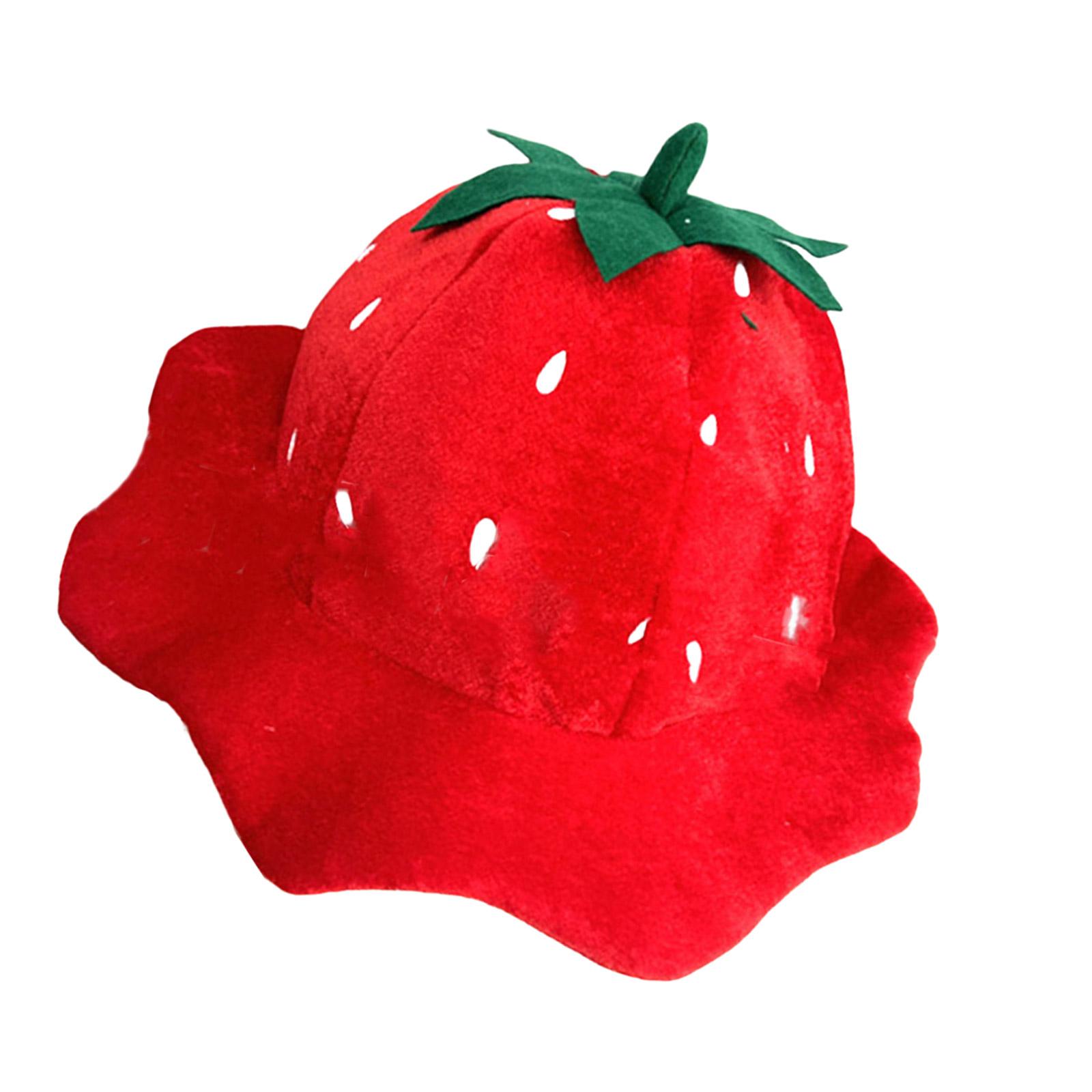 

Strawberry Red Hat Fruit Headgear Fun Halloween Costume Accessories Party Photo Props Cosplay Masquerade Costume красный
