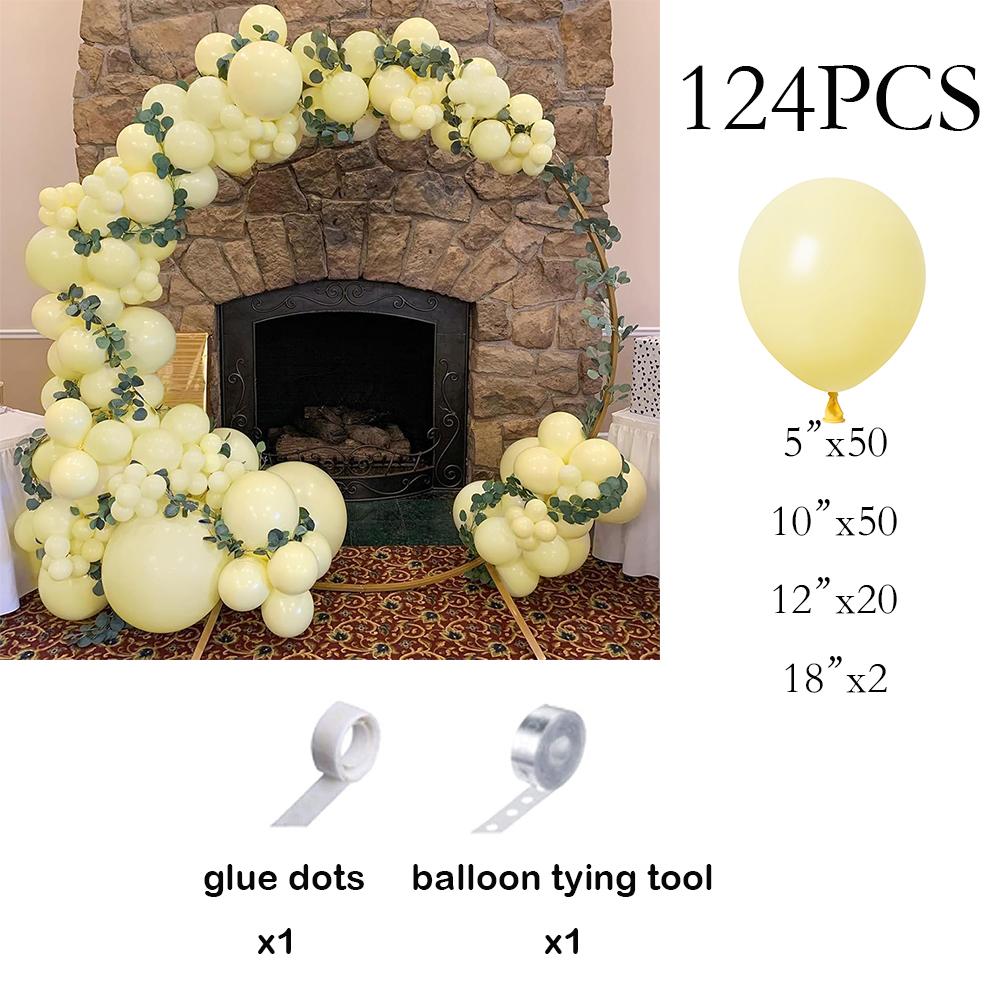 

Yellow Balloons Arch Kit Pastel Yellow Balloon Garland Gender Reveal Birthday Theme Party Decor Baby Shower Wedding Decoration AS Picture