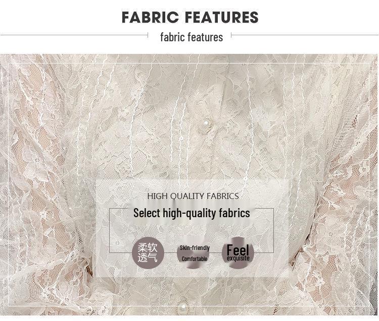 Women's Lace Cardigan: 2025 Spring/Autumn Style, Velvet-Enhanced, French Stand Collar, Long-Sleeve Top