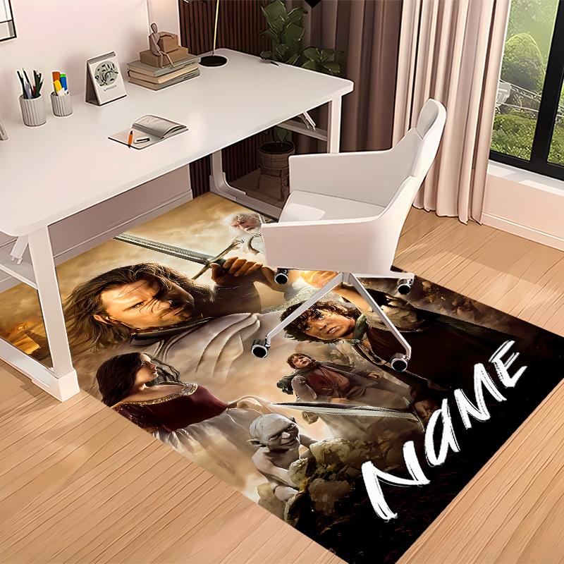 Custom Personalization The Fellowship of the Ring Print Area Rug - Soft, Washable Non-Slip Indoor Mat,Living Room,Home&Office Decorative Rug