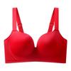 Large Size Smooth Surface Bra for Women Seamless Bra Double Breasted Slim Gathered and Adjusted Bra