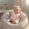Cloveray 22-Inch Reborn Baby Doll Cute Handmade Realistic Newborn Doll with Changeable Clothes for Collectors and Gifts
