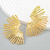 Retro Alloy Sunflower Earrings - Trendy European & American Fashion for Women