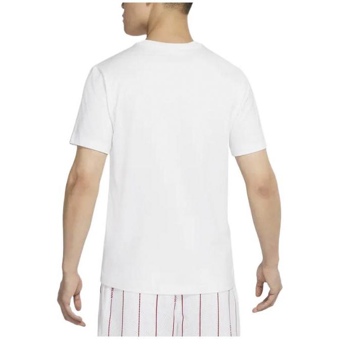 Jordan Logo Print Pullover Crew Neck Short Sleeve T-Shirt Men Tops White DZ4518-100