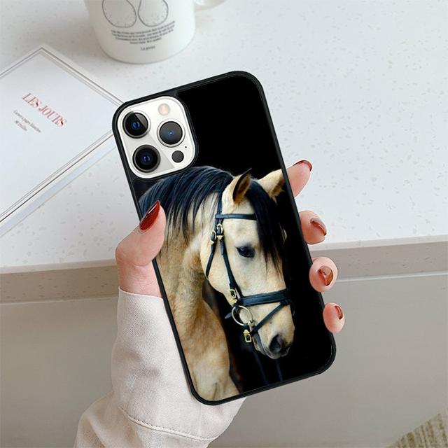 Handsome Horse Animal Phone Case For iPhone 17 Air 14 15 16 13 12 Cover For Apple 14 15 16 Pro Max Plus Coque