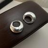 925 Silver Earrings For Women Trendy Simple Circle Handmade Earring Jewelry Prevent Allergy Party Accessories