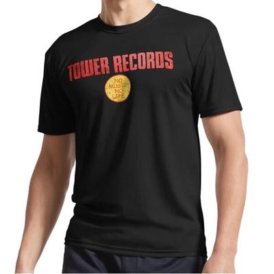New Tower Records Active Logo T-Shirt Funny Size S To 5XL