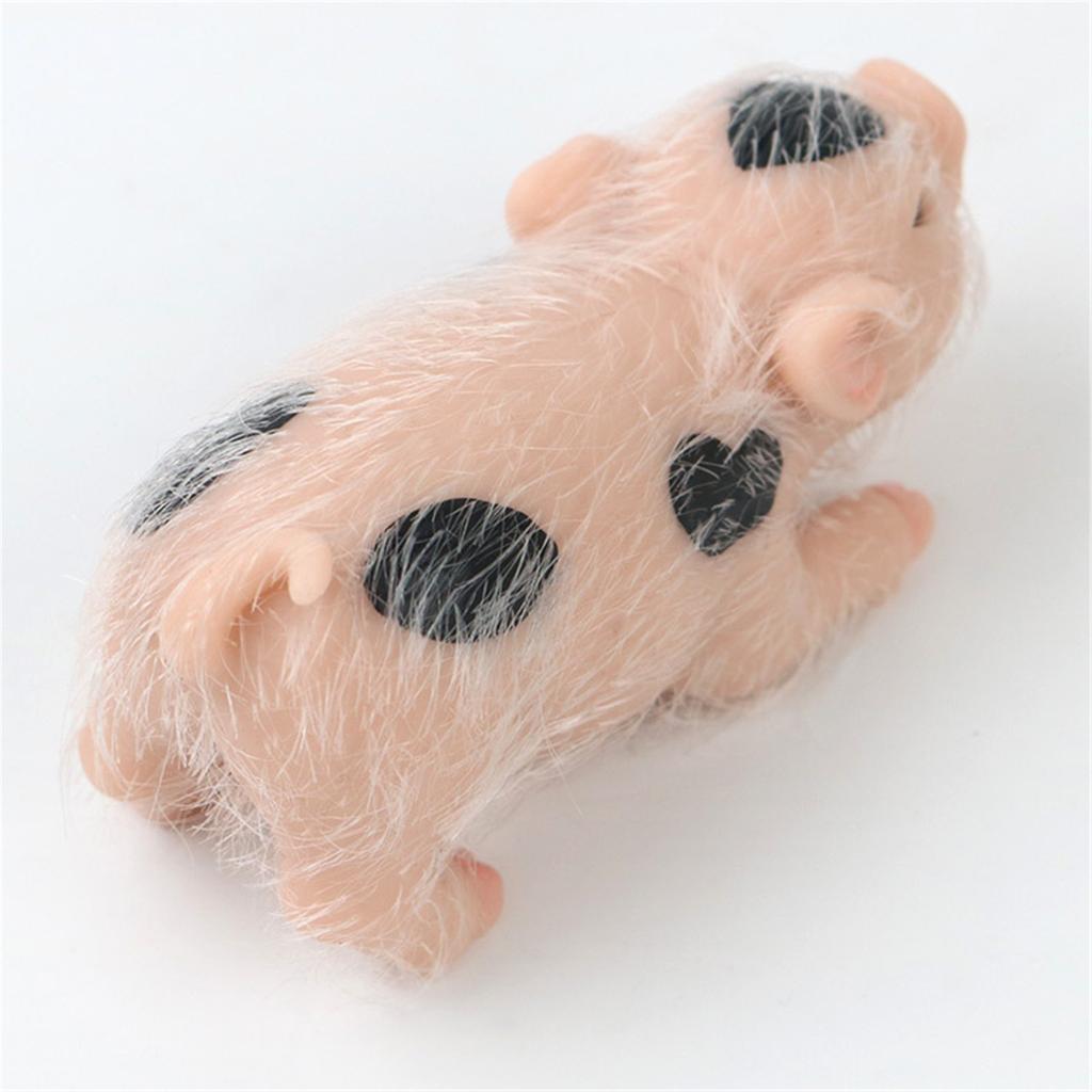 Mini Pig Figure Toy Cute Simulation Life Like Silicone Animal Toy Boys Girls Room Decoration Reborns Pig Parenting Gift