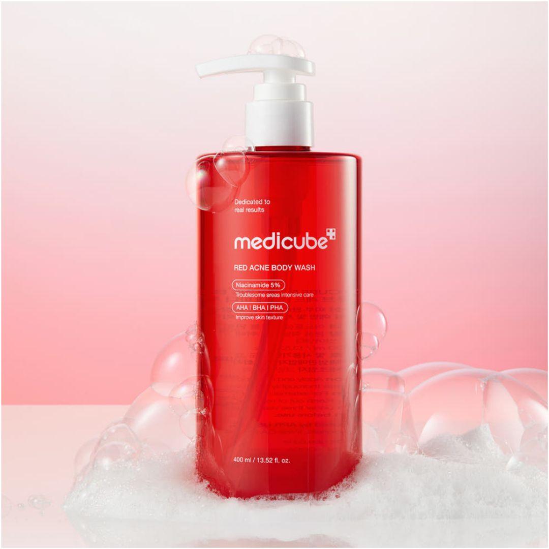 Medicube Red Acne Trouble Body Wash 3.0 Soap Scent Acne Care Body Cleanser 1L 1 Pack (1L)