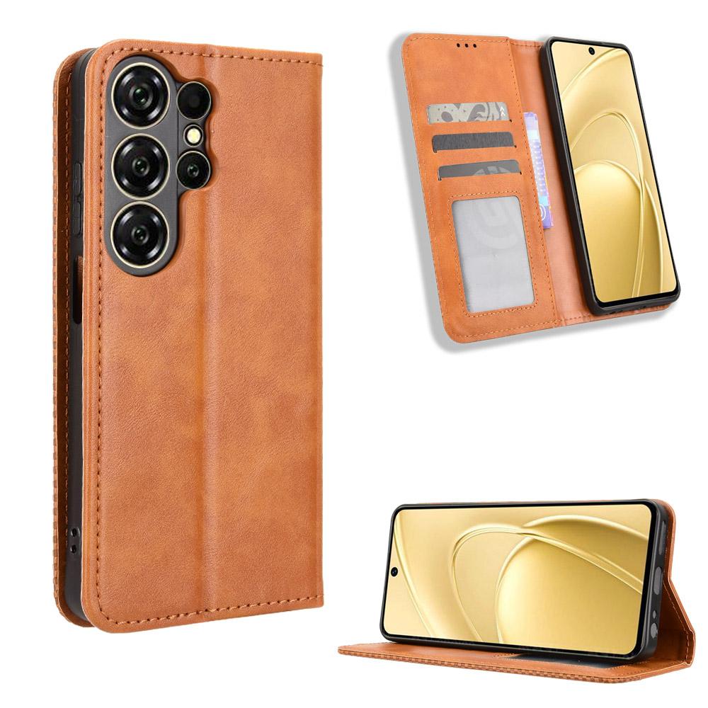 Flip Case für Oukitel C26 mit Magnetverschluss Geldbörse Leder Handyhülle