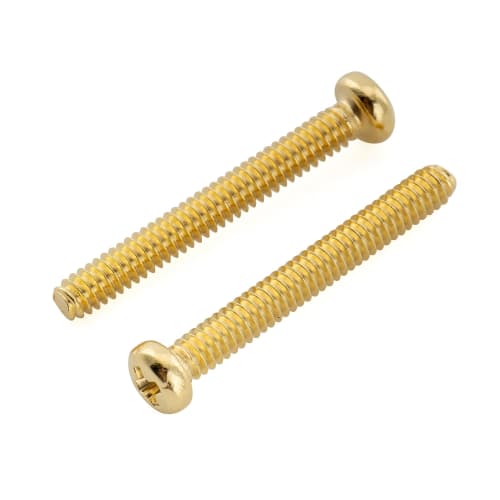 Musiclily Ultra UNC#3-48X0.78" (2.5x20mm) Stainless Steel Humbucker Pickup Mounting Screws for Fender USA and MIM Electric Guitars, Gold (Pack of 20)