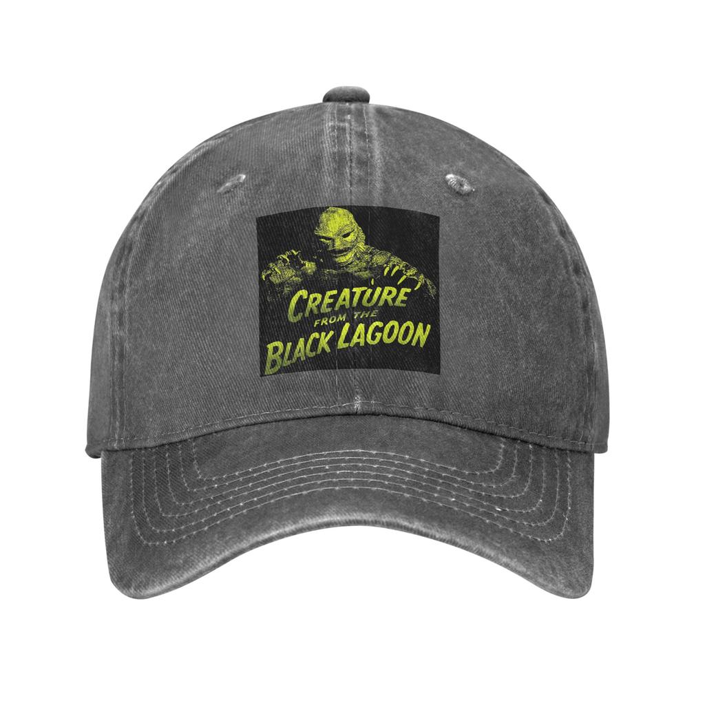 Creature from the Black Lagoon Baseball Caps Fashion Washed Denim Hats Casquette Sports Baseball Cowboy Hat for Unisex