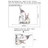 Two Cute Rabbits Wall Stickers Children's Kids Room Home Decoration Removable Wallpaper Living Room Bedroom Mural Bunny Decals 2025