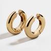 Hoop Sleek Copper Earrings For Women Geometric Shape Ideal For Birthdays Anniversaries And