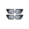 For Hyundai Sonata 2015- Carbon Fiber Real Inner Door Bowl Sticker Trim 4PCS