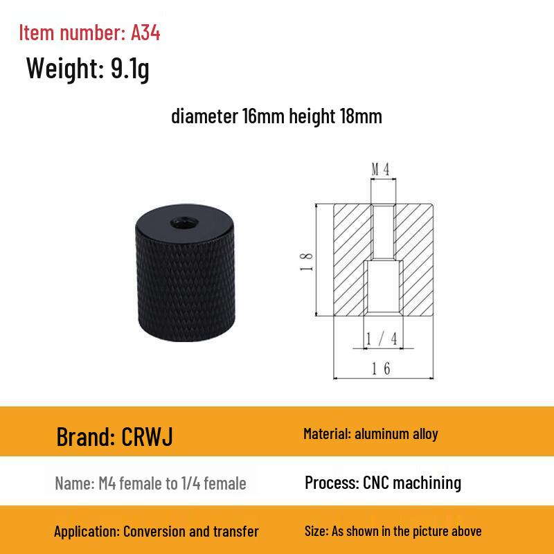 Multi-Size Conversion Screw Adapter for Camera & Projector Brackets
