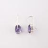 Natural Iolite Gemstone 925 Sterling Silver Jewelry Dangle Earrings1.05" For Her EE-173-16