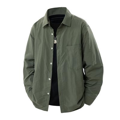 New Spring and Autumn Fashion Men's Shirt Japanese Casual Versatile Loose Long-sleeved Shirt Jacket Men