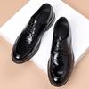 The first layer of cowhide men's high-end light luxury leather shoes solid wood solid foundation leather men's shoes casual single shoes