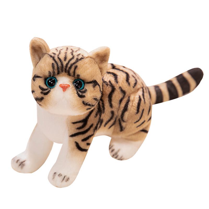 Lifelike Garfield Cats Plush Toys 4 Styles Simulation Stuffed Cute Soft Kitty Doll Pet Kitten Pillow Decoration Birthday Gift