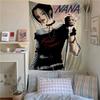 VIKAMA Japanese Girl Butterfly Art Tapestry Bedroom Bedhead Personalized Decoration Dormitory Atmosphere Tapestry