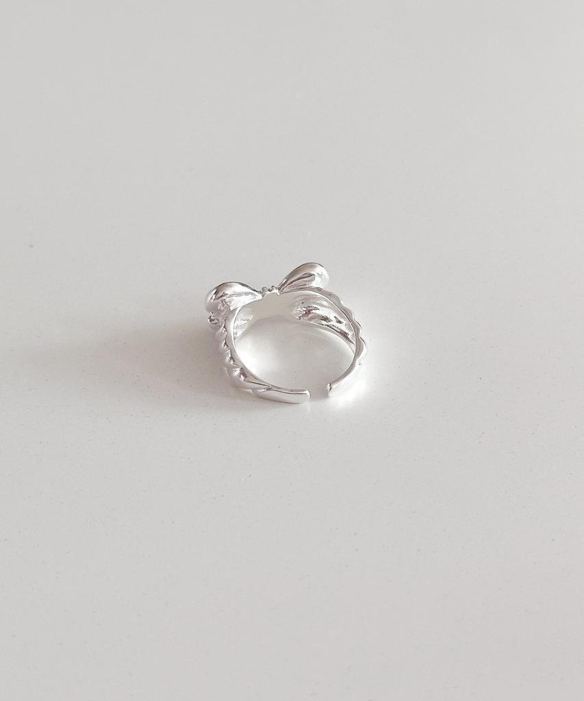 Code.H (Silver 925) Ribbon Bold Ring