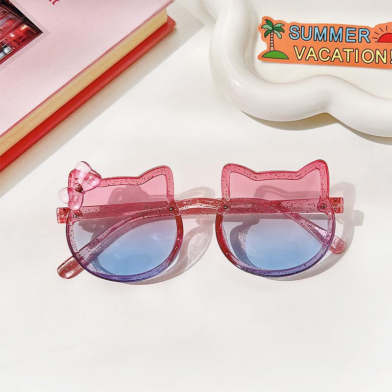 Children Cute Animal Cartoon Vintage Rimless Polarized Sunglasses Boy Girl Outdoor Sun Protection Glasses Kids UV400 Sunglasses