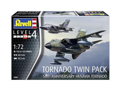 Revell 1/72 German/British Tornado 50th Anniversary Twin Pack Plastic Model Kit 03801