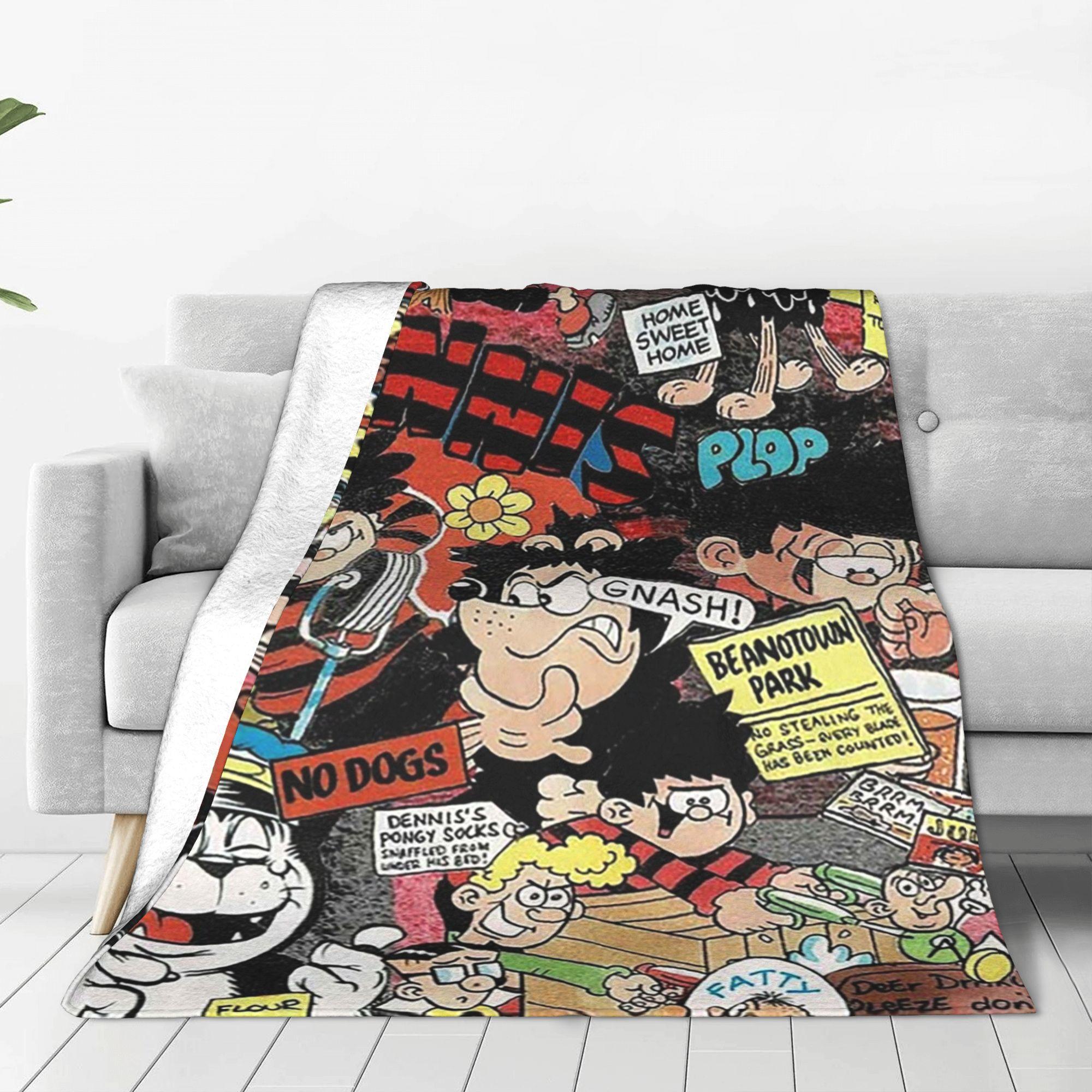 Exquisite Fashion Items Unisex Beano 2 Blanket Multi-Function Flannel Sofa Throw Blanket For Home Bedroom Travel Throws Bedspread Quilt