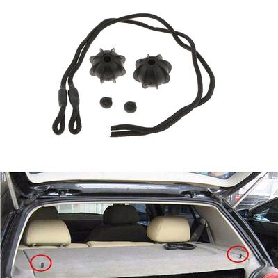 2Pcs Nylon Boot Parcel Shelf String Cord Black Trunk Storage Package Tray Tie Strap