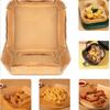 100Pcs Non-stick Air Fryer Pad Paper - Easy To Clean, Healthy Cooking, Single Sheet Is Suitable for Baking, Grilling and Microwave Heating