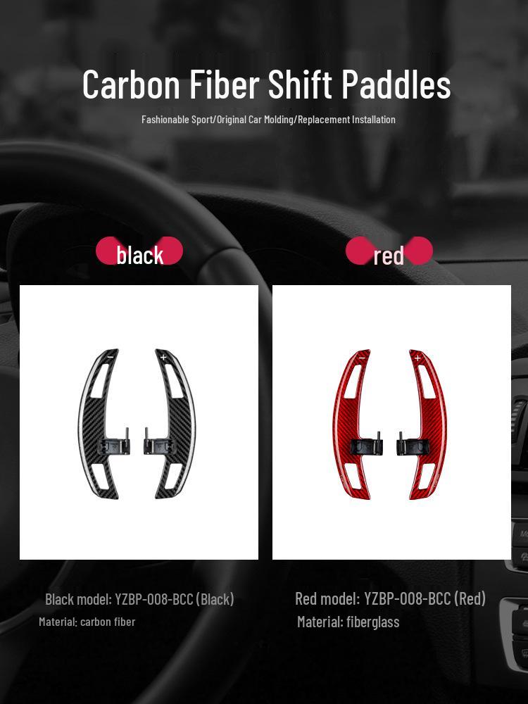 T-Carbon True Carbon Fiber Shift Paddles for Mercedes E-Class: 22 E63AMG, 21 E53E63